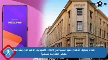 حدود تحويل الأموال عبر انستا باي 2025.. التحديث الأخير الآن بعد قرار خفض الفائدة رسمياً